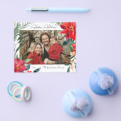 Budget Prettige feestdagen Poinsettia Foto Flyer (Enkel)