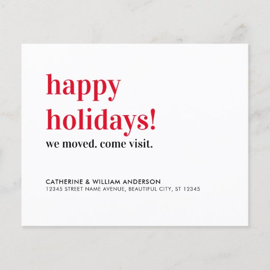 Budget Prettige feestdagen We hebben Bezoek Bewegi (Voorkant)