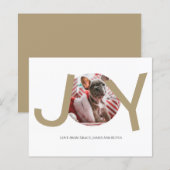 BUDGET prettige kerstfeestelijke fotokaart (Voorkant / Achterkant)