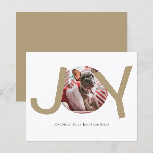 BUDGET prettige kerstfeestelijke fotokaart (Voorkant / Achterkant)