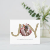 BUDGET prettige kerstfeestelijke fotokaart (Staand voorkant)