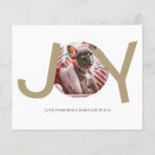 BUDGET prettige kerstfeestelijke fotokaart (Voorkant)