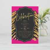 Budget Pretty Meisjesachtig Zoet16 Goud Dierenprin Kaart (Staand voorkant)