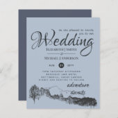 BUDGET PRICTED Dusty Blue Mountains Budget Flyer (Voorkant / Achterkant)