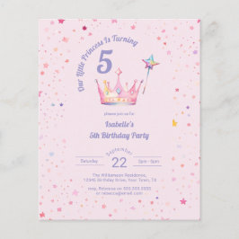 Budget Prinses Kroon Roze Meisje Verjaardag