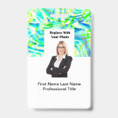 Budget Professioneel Makelaar Foto ID-kaarten Badge (Achterkant)