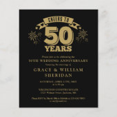 Budget proficiat aan 50e Jubileum Invitation (Voorkant)