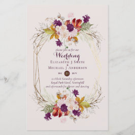 BUDGET Pruim- en Koraal Huwelijksuitnodigingen A9