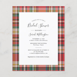 Budget Pset Rustic Bridal Shower Invitation