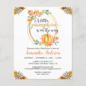 Budget Pumpkin Baby shower Herfst (Voorkant)