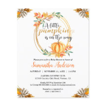 Budget Pumpkin Baby shower Herfst