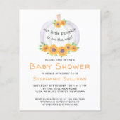 Budget Pumpkin Baby shower Uitnodiging (Voorkant)