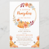 Budget Pumpkin baby shower-uitnodiging (Voorkant)