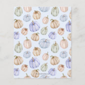 Budget Pumpkin Boy Baby Shower-uitnodigingen (Achterkant)