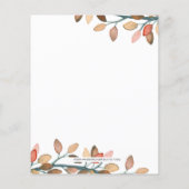 Budget Pumpkin Bridal Shower Uitnodiging (Achterkant)