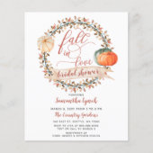 Budget Pumpkin Bridal Shower Uitnodiging (Voorkant)