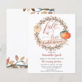 Budget Pumpkin Bridal Shower Uitnodiging