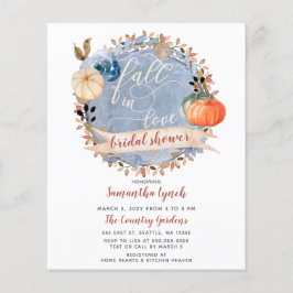 Budget Pumpkin Bridal Shower Uitnodiging