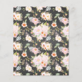 Budget Pumpkin Chalkboard Baby shower Uitnodiging (Achterkant)