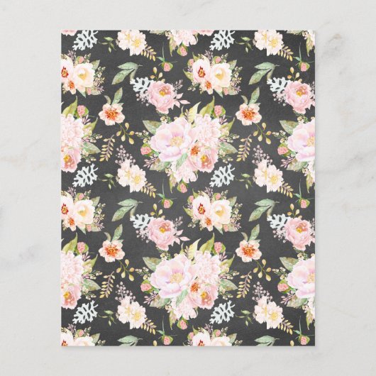 Budget Pumpkin Chalkboard Baby shower Uitnodiging (Achterkant)