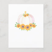 Budget Pumpkin Couples Baby shower Uitnodiging (Achterkant)