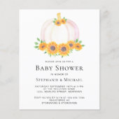 Budget Pumpkin Couples Baby shower Uitnodiging (Voorkant)