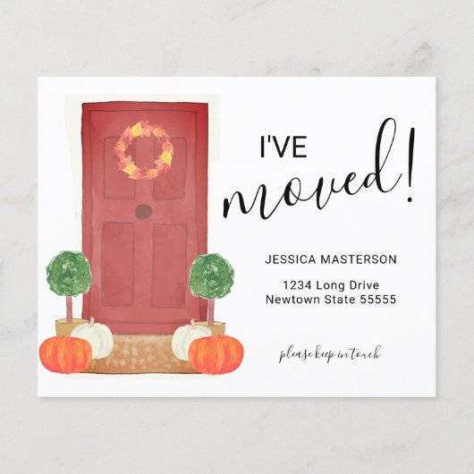 Budget Pumpkin-deur Ik heb Kaart verplaatst (Voorkant)