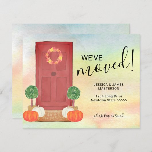 Budget Pumpkin-deur We hebben Herfst-bewegende Kaa (Voorkant / Achterkant)