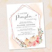 Budget Pumpkin Floral Baby Girl Shower