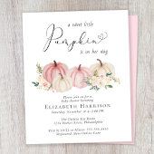 Budget Pumpkin Floral Baby Girl Shower