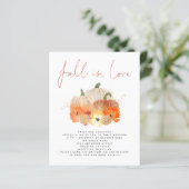 Budget Pumpkin Glitter QR Code Herfst in Liefde Ui (Staand voorkant)