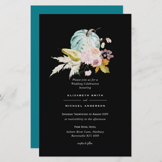 BUDGET Pumpkin HERFST Thanksgiving Weddenschap uit (Voorkant / Achterkant)