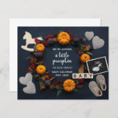 Budget Pumpkin New Baby Zwangerschapaankondiging (Voorkant / Achterkant)