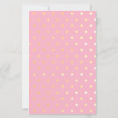 Budget Pumpkin Pink Gold Polka Dot Baby shower (Achterkant)