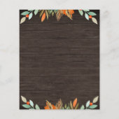 Budget Pumpkin Rustic String Lights Baby shower (Achterkant)