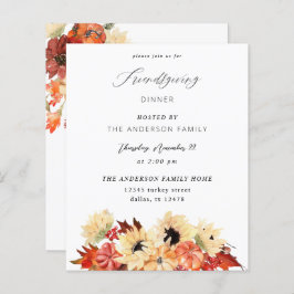 Budget Pumpkin & Sunflower Friendsgiving