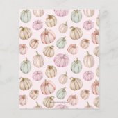 Budget Pumpkins Girl Baby Shower Invitations (Achterkant)