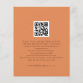 Budget Pumpkins Herfst Florals QR Wedding Invite (Achterkant)