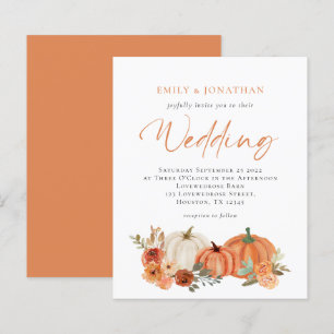 Budget Pumpkins Herfst Florals Wedding