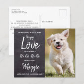 Budget Puppy Liefde Nieuwe Huisdier Hond Aankondig (Voorkant / Achterkant)