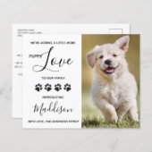 Budget Puppy Love Dog New Pet Announance (Voorkant / Achterkant)