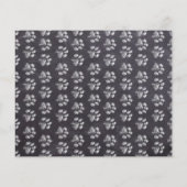 Budget Puppy Pawty Chalkboard Blue Dog Birthday (Achterkant)