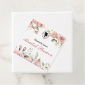 Budget Purple Florals Bridgerton Bridal Shower Bedankjes Labels (In situ)