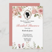 Budget Purple Florals Bridgerton Bridal Shower Kaart (Voorkant / Achterkant)