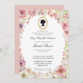 Budget Purple Florals Bridgerton Bridal Shower Kaart (Voorkant / Achterkant)