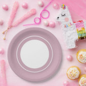 Budget Purple Florals Bridgerton Bridal Shower Papieren Bordje (Feest)