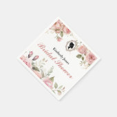 Budget Purple Florals Bridgerton Bridal Shower Servet (Hoek)