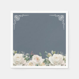 Budget Purple Florals Bridgerton Bridal Shower Servet