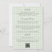 Budget Purple Lilac Greenery Elegant Wedding Kaart (Achterkant)