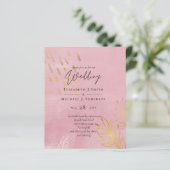 BUDGET Pusty Pink Gold Weddenschap (Staand voorkant)